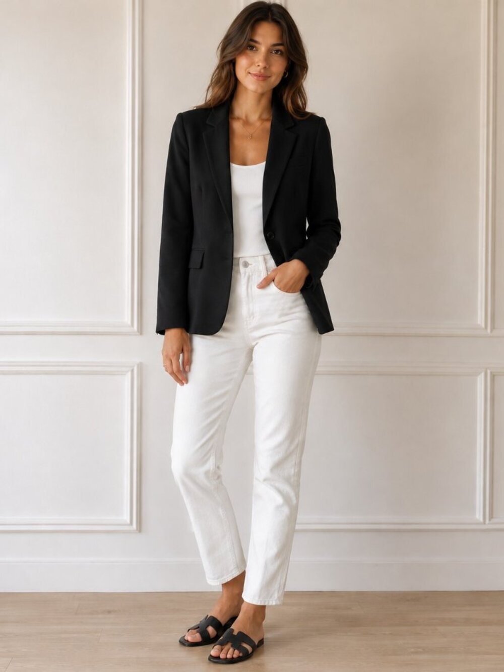 Ellen Tracy‎ Women's Black Wool Lined Blazer Size 4